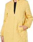 Ilse Jacobsen Knee Length Quilt Coat Art 06 - Marigold