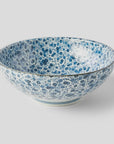 Blue Daisy design - Large U Shaped bowl