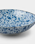 Blue Daisy design - Shallow Bowl