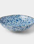 Blue Daisy design - Shallow Bowl