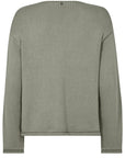 Mos Mosh Bine Long Sleeved V Neck Knit - Shadow