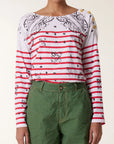 Leon & HarperThilla Paisley T-shirt - Red