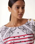 Leon & HarperThilla Paisley T-shirt - Red