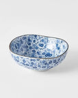 Blue Daisy Large Uneven Bowl