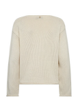 Mos Mosh Bine Long Sleeved V Neck Knit - Ecru