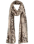 Monari Leopard Print Scarf Beige