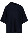 Monari Poncho Jersey - Indigo Blue Cotton