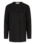 Mos Mosh Danna Linen Blouse - Black
