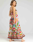 INOA Frill Strap Maxi Dress - Jardin de Paris