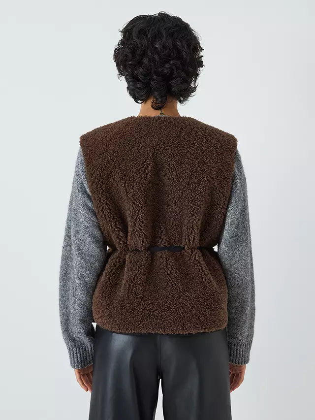 Leon &amp; Harper Vamos Boucle Gillet Vest - Brown