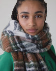 Leon & Harper Elton Scarf - Brown Check