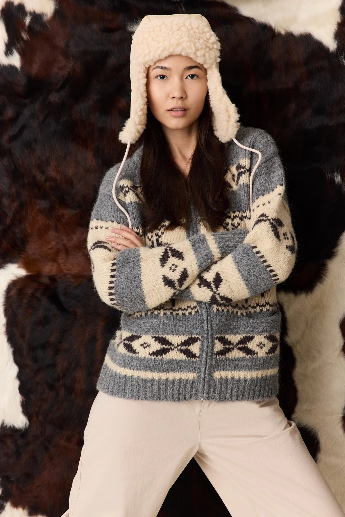 Leon &amp; Harper Matalie Jac Zip Cardigan