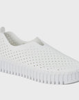Ilse Jacobsen Tulip Microfibre Flats -  White