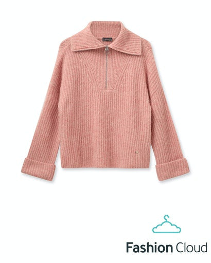 Mos Mosh Senada Thora High Neck Knit - Rosette