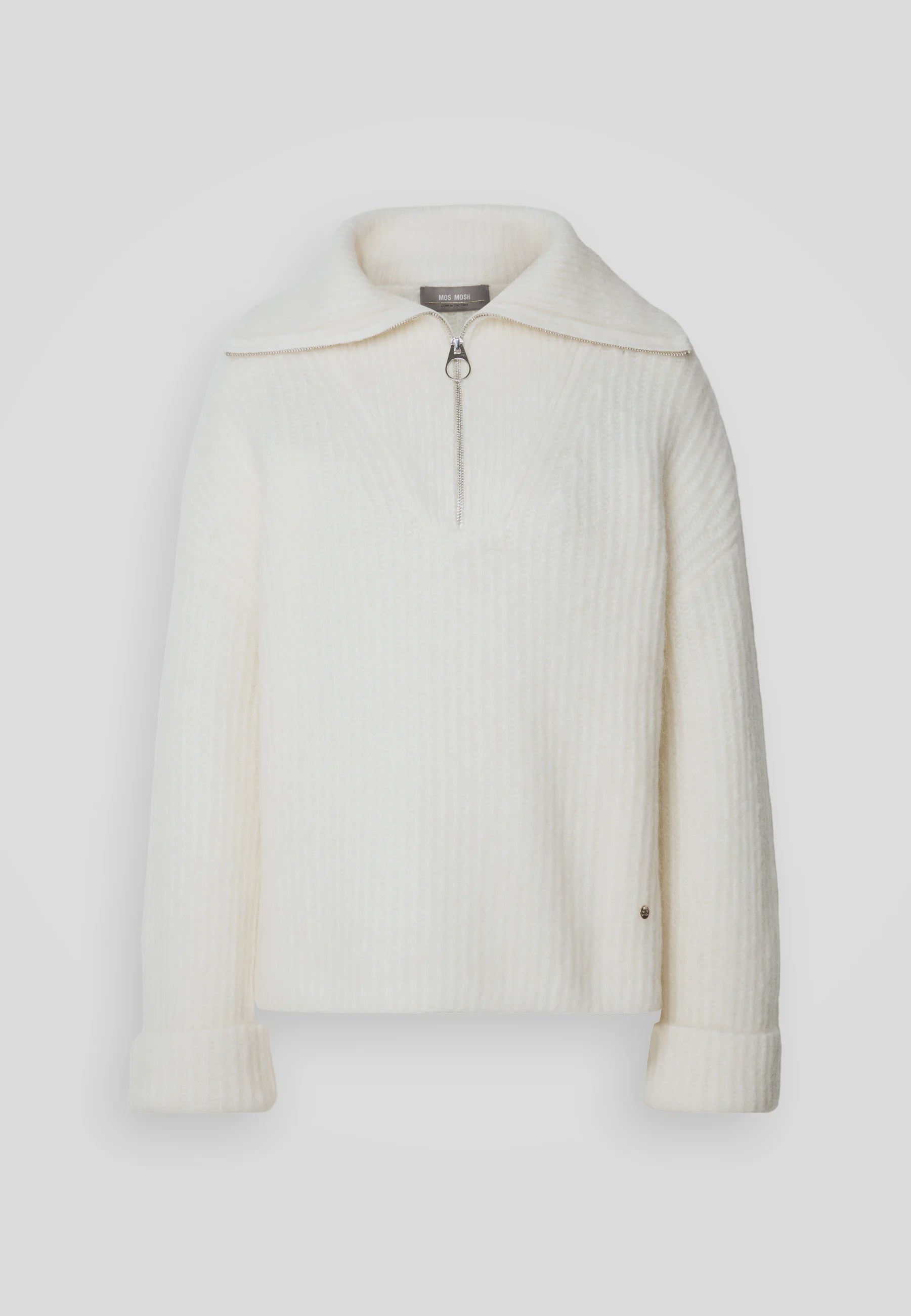 Mos Mosh Senada Thora High Neck Knit - Ecru