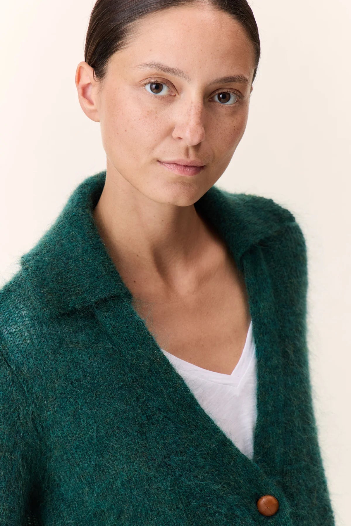 Leon &amp; Harper Marloup Core Green Cardigan