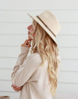 Free Spirit Panama Hat - Oatmeal / Brown Band