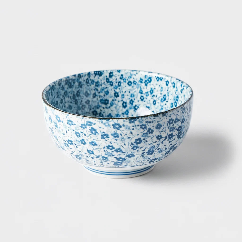 Blue Daisy design - U Shaped bow