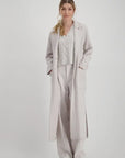 Monari Monari Lapel Collar Coat 100%  807905