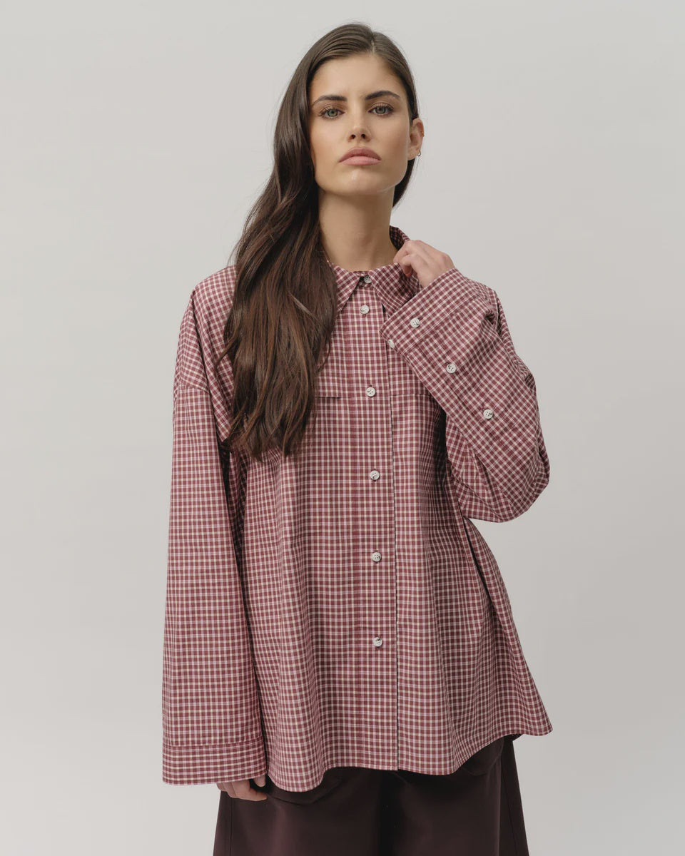 Josephine - Owen Shirt Port Wine