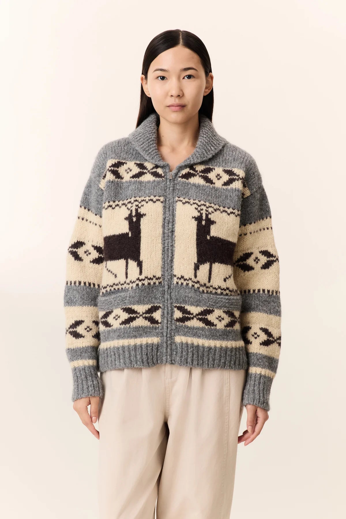 Leon &amp; Harper Matalie Jac Zip Cardigan
