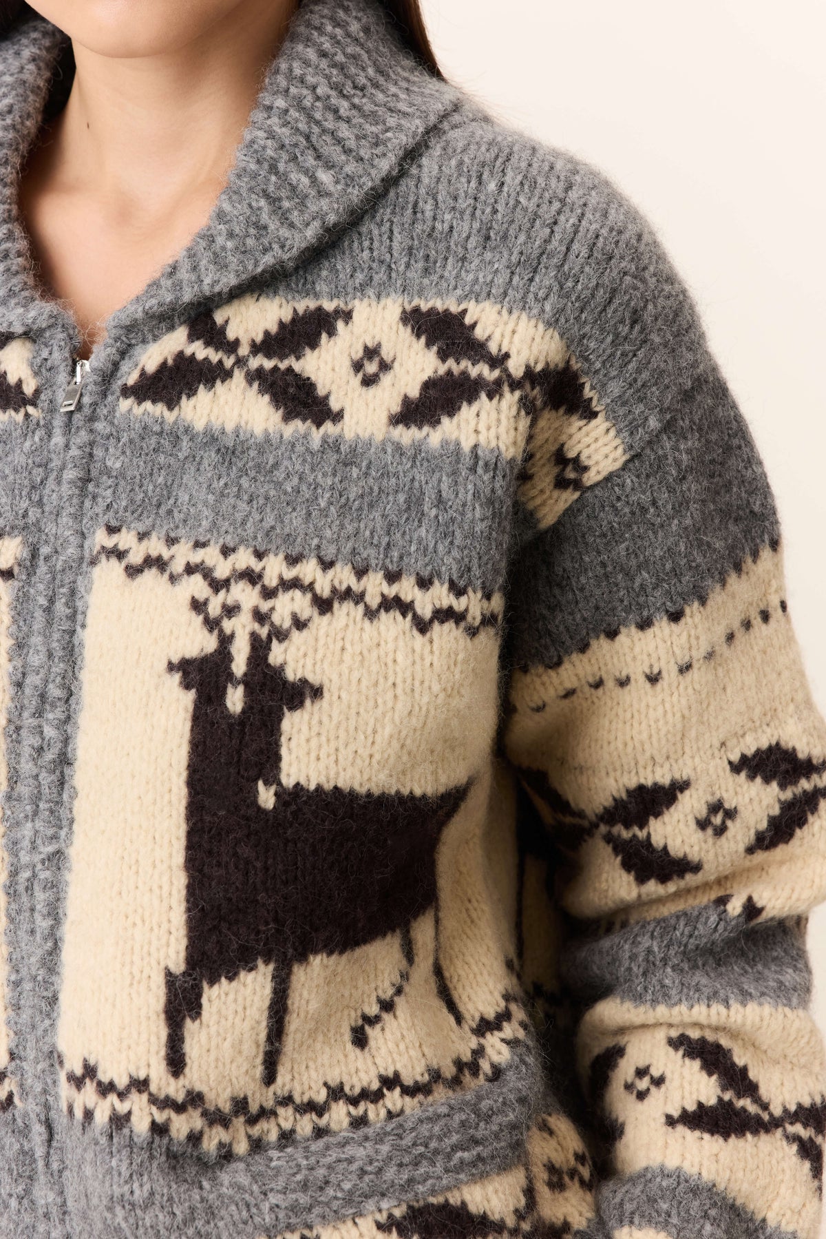 Leon &amp; Harper Matalie Jac Zip Cardigan