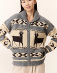 Leon & Harper Matalie Jac Zip Cardigan