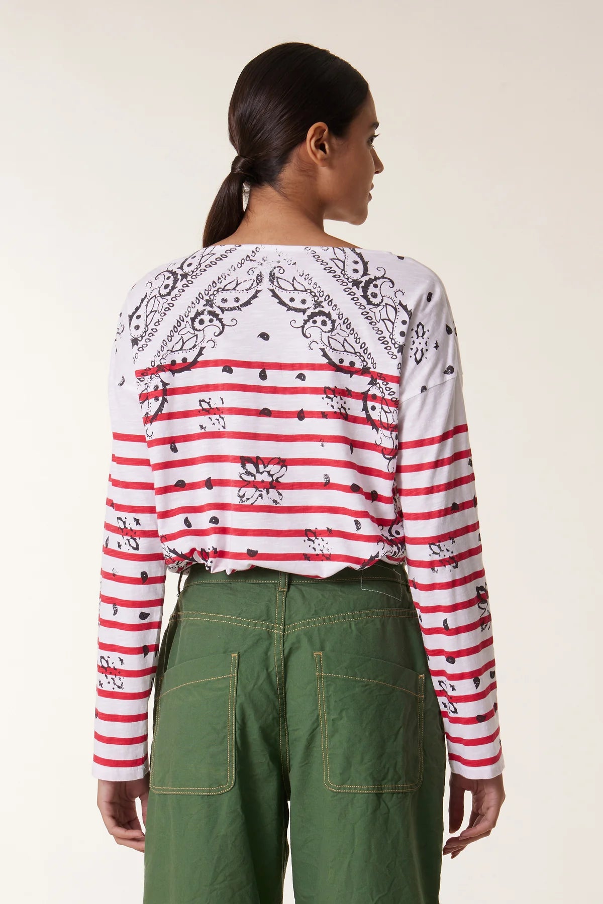 Leon &amp; HarperThilla Paisley T-shirt - Red