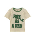 Leon & Harper Toro Tee - Free as  Bird - Ciment