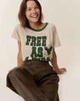 Leon & Harper Toro Tee - Free as  Bird - Ciment