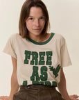 Leon & Harper Toro Tee - Free as  Bird - Ciment