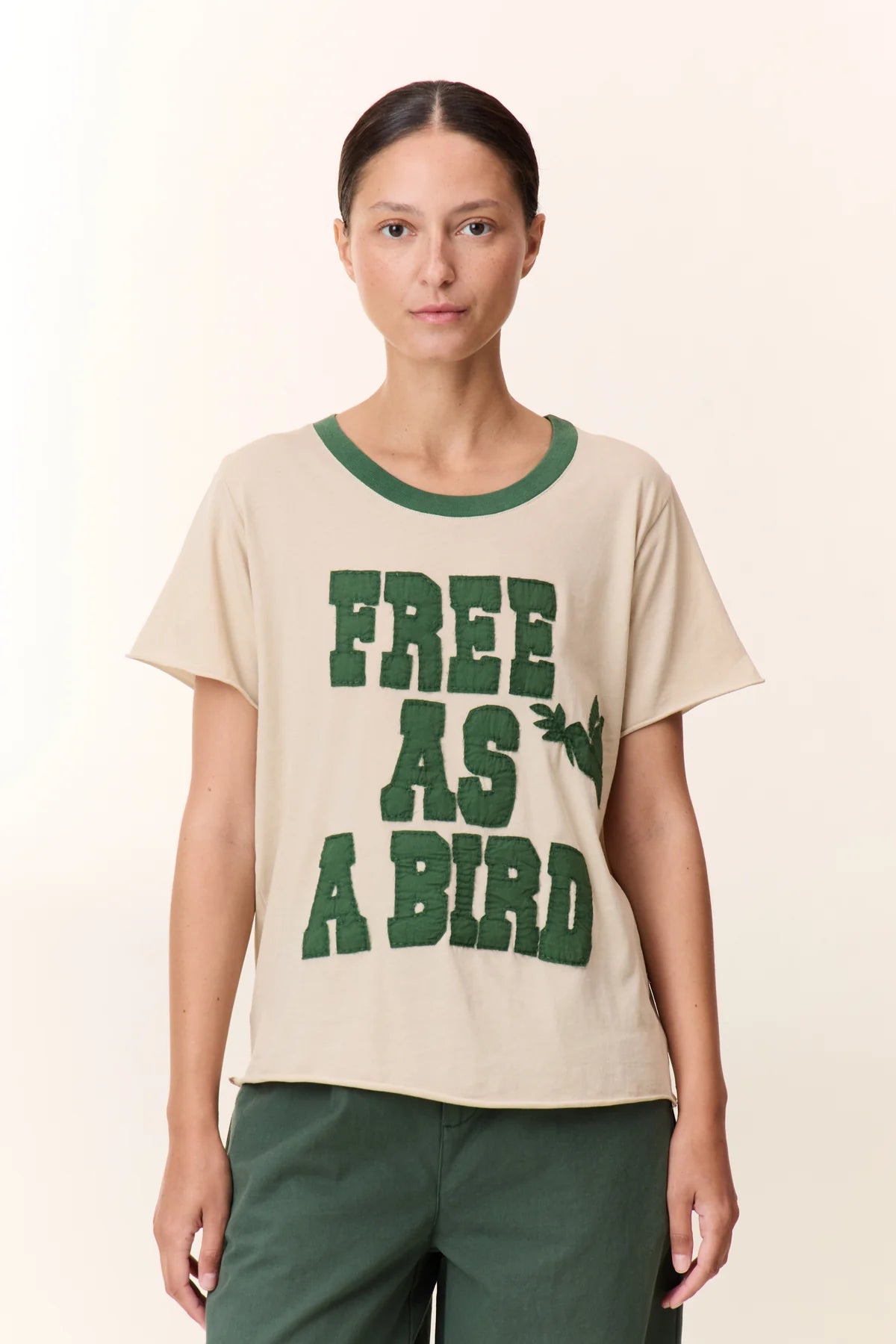 Leon &amp; Harper Toro Tee - Free as  Bird - Ciment