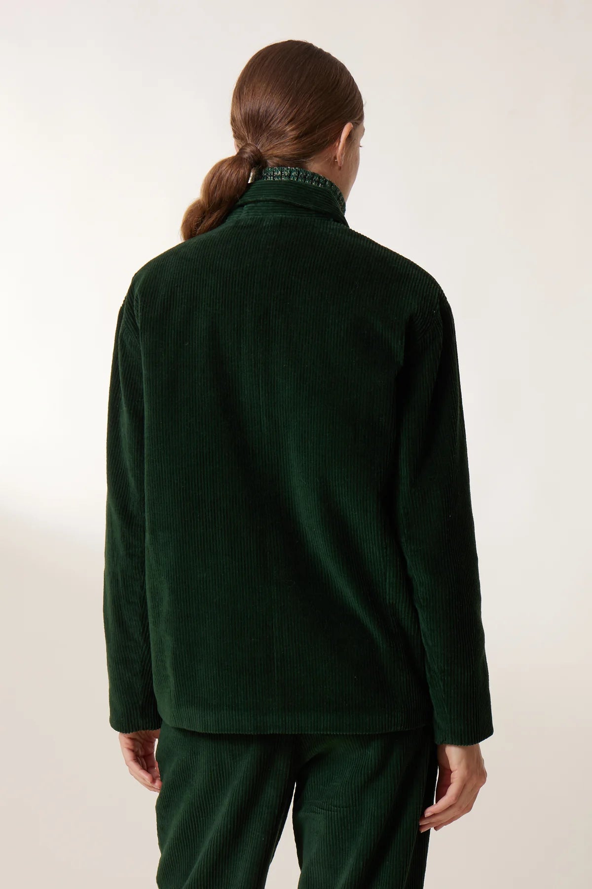 Leon &amp; Harper Viviane Jacket - Green Corduroy
