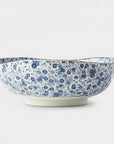Blue Daisy Large Uneven Bowl