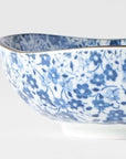Blue Daisy Large Uneven Bowl