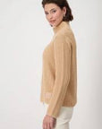 Monari Knit Jersey - Mustard Funnel Neck