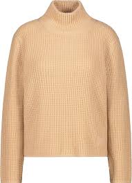 Monari Knit Jersey - Mustard Funnel Neck