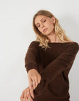 Leon & Harper Baby Alpaca/Merino Jumper - Brown