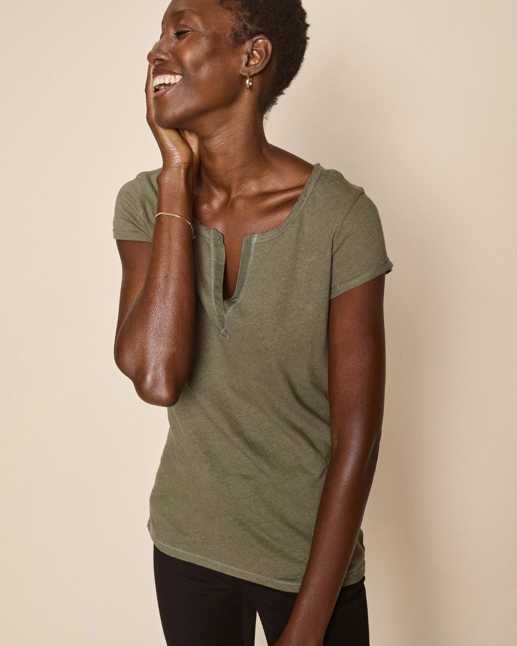 Mos Mosh Troy Short Sleeve Tee - Army