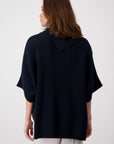Monari Poncho Jersey - Indigo Blue Cotton