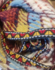 POM Amsterdam Checks Amber Bordeaux Shawl