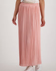 Monari Pleated Maxi Skirt - Blush