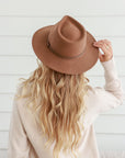 Free Spirit Panama Hat - Tan / Brown Band