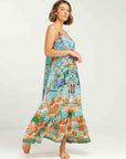 INOA Frill Strap Maxi Dress - Palermo