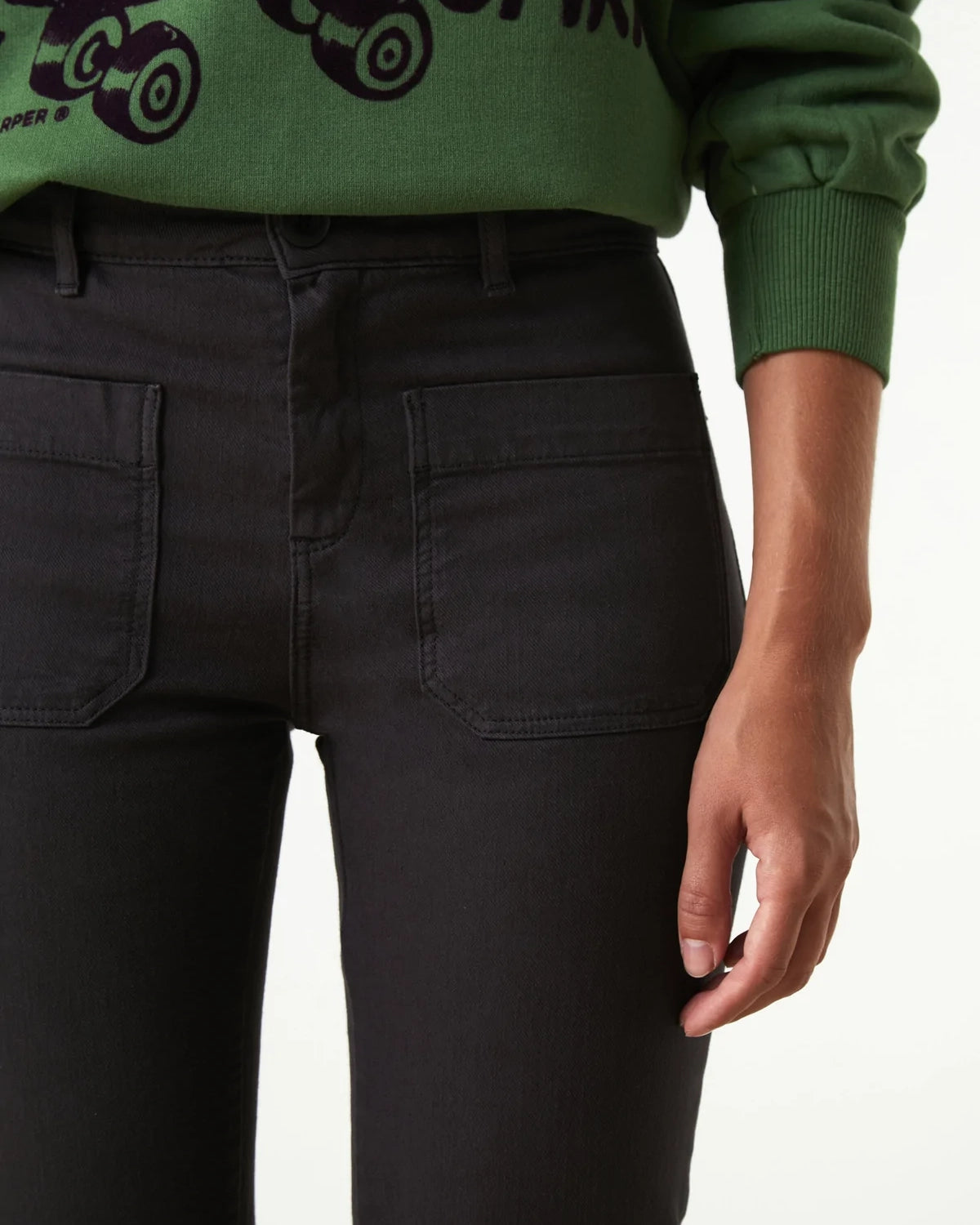 Leon &amp; Harper Perfect Plain Trousers - Carbone