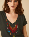 Leon & Harper Tonton  Afrika T Shirt - Ashes