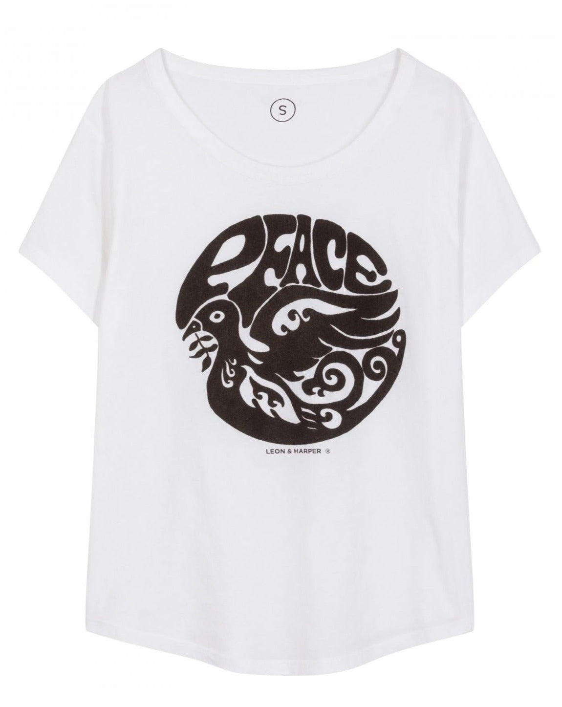 Leon &amp; Harper Toro  Peace Tee - White